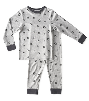 baby pyjama - star almost black - Little Label