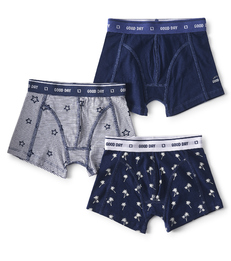 boxers shorts boys 3-piece blue Little Label