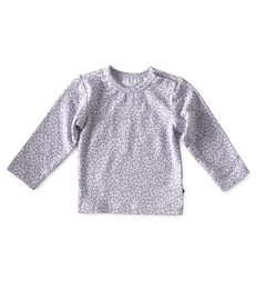 baby shirt lange mouw - grey leopard little Label