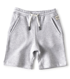 grey melange baby boy shorts - Little Label