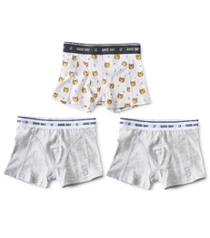 boxers shorts boys 3-piece white tiger combi Little Label