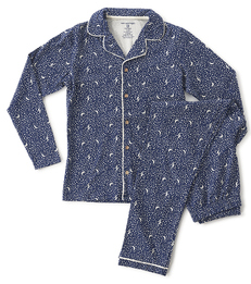 pyjamaset dames blauw maan sterren Little Label
