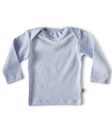 baby shirt lange mouw - lichtblauw - Little Label