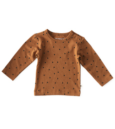 baby shirt lange mouw - copper clover little Label