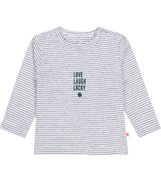 baby shirt - stripe black lucky Little Label